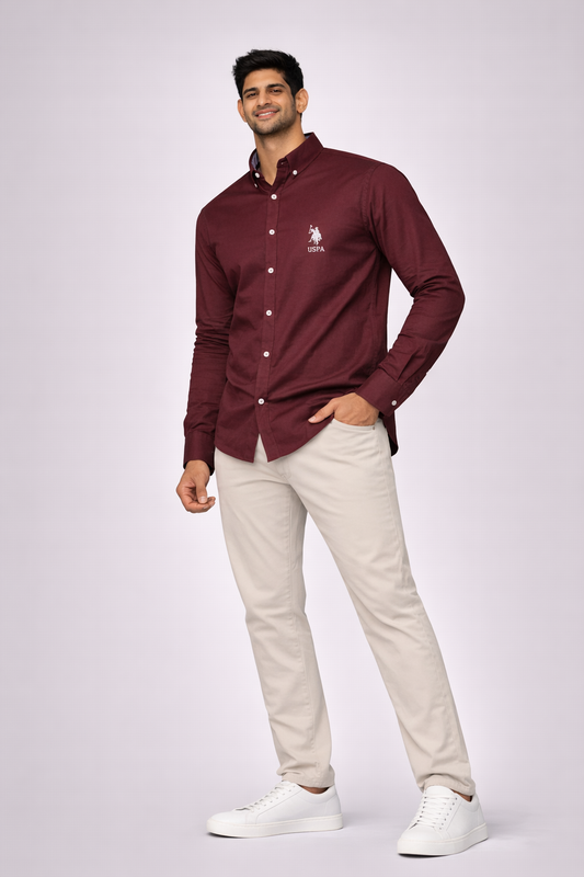 U.S. POLO ASSN. Men's Cotton Regular Fit Shirt